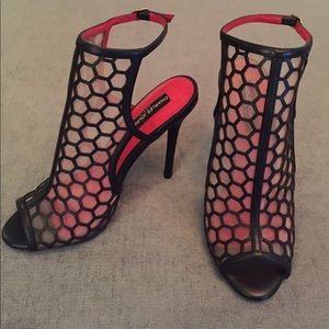 Cage heel booties