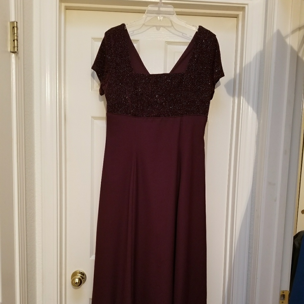 Burgundy formal dress