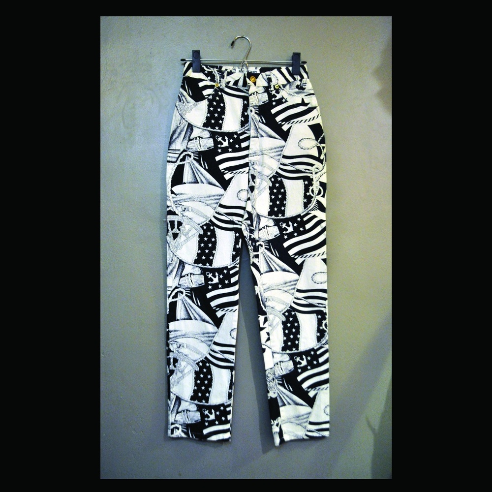 St John Designer Denim, Nautical Print, Never Worn