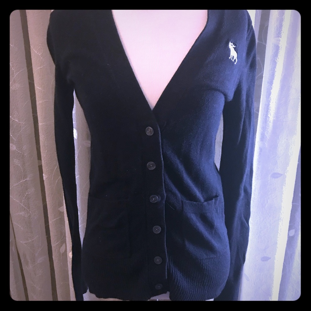 Abercrombie Navy Blue Buttoned Cardigan