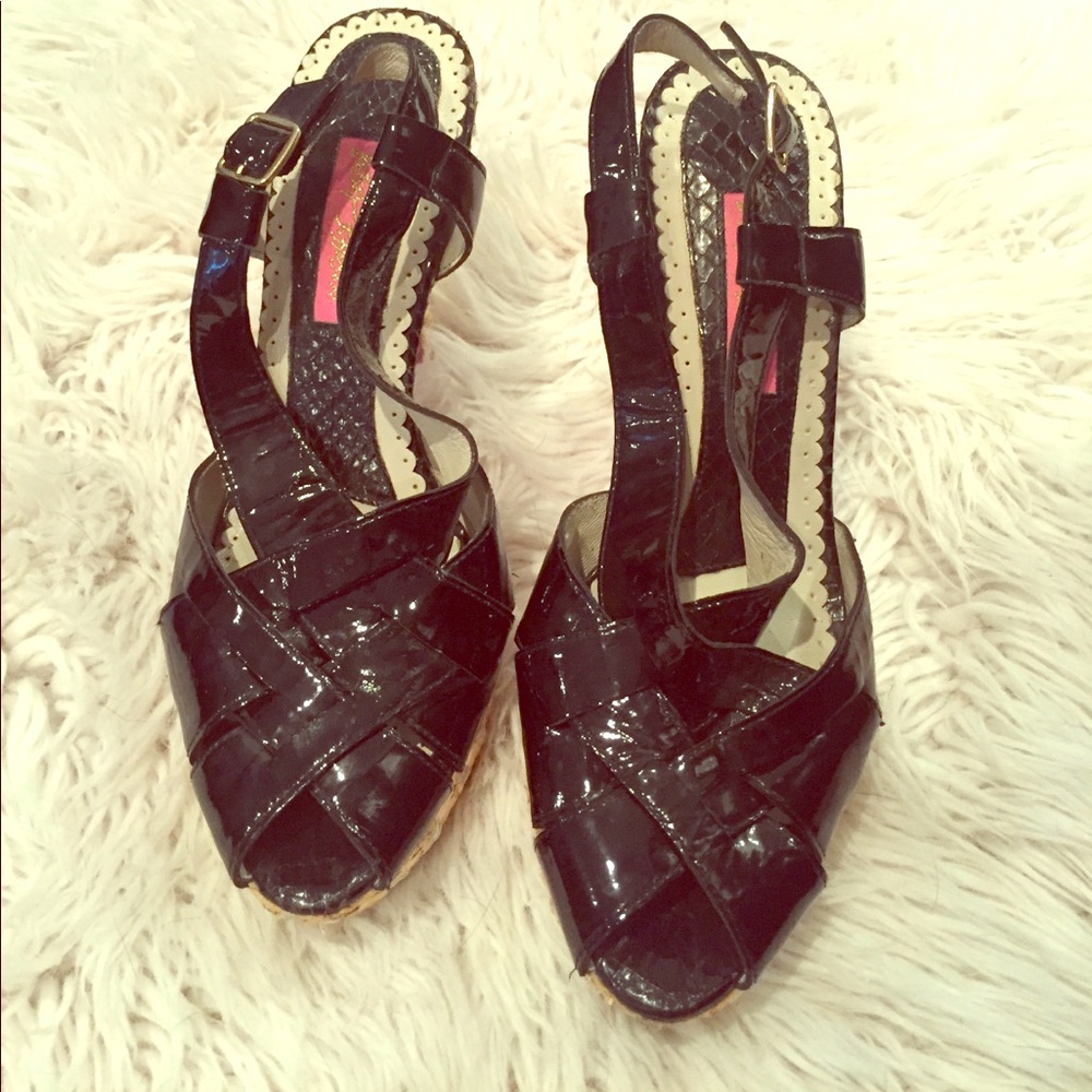 Betsey Johnson sz 8 Black heels