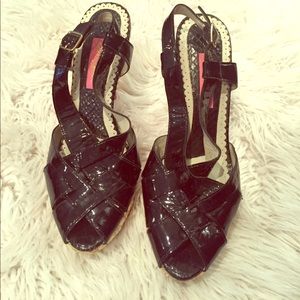 Betsey Johnson sz 8 Black heels