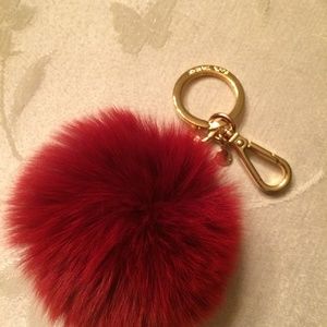 Michael Kors Fur Pom Pom Keychain