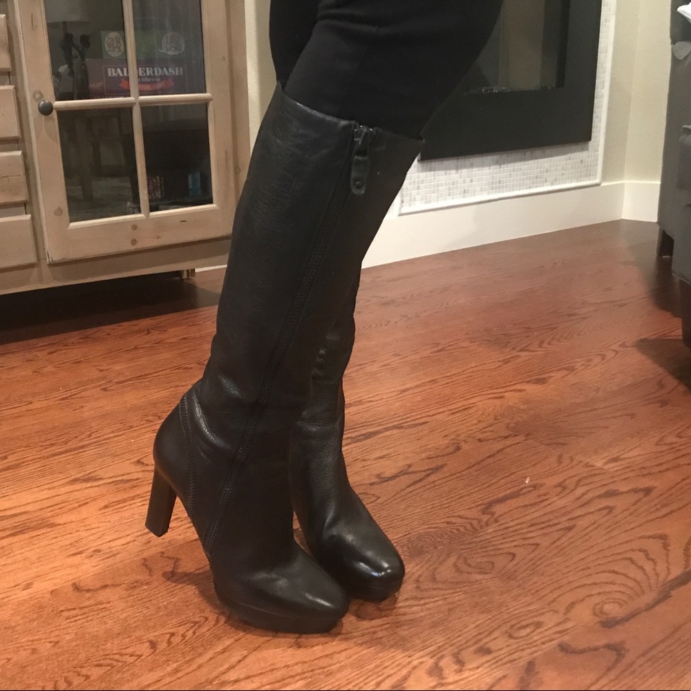 Via Spiga Black Heel Boots - 10