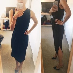 H&M midi dress with shoulder detail