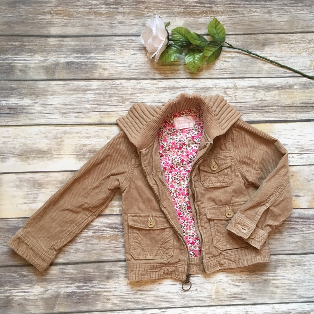 Girls Tan-Brown Jacket