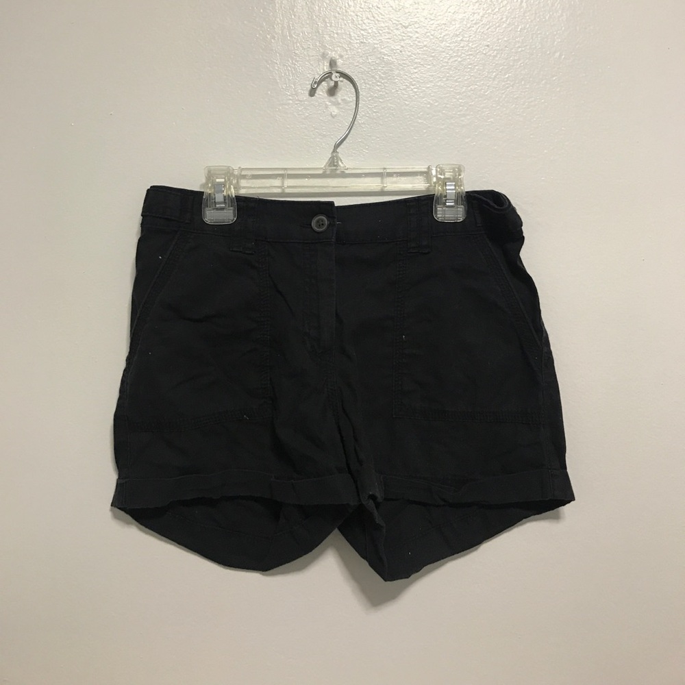 Black khaki shorts