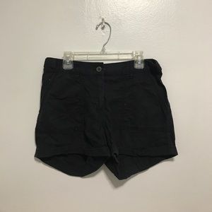 Black khaki shorts