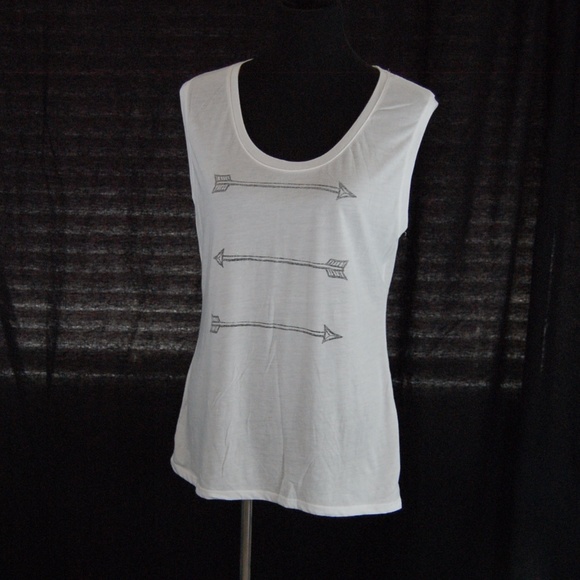 Old Navy Tops - NWOT: White Arrow Tank Top