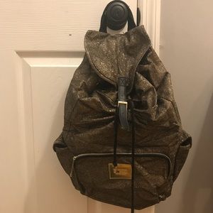 Victoria’s Secret Gold Glitter Backpack