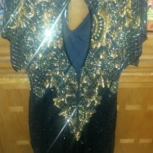 Fully beaded dress... not full length