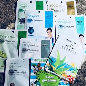 Mixed Collection of 9 facial sheet masks