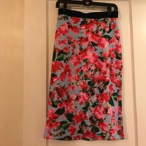 MILLY For Kohl’s floral midi skirt