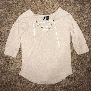 Cream color with adjustable strings