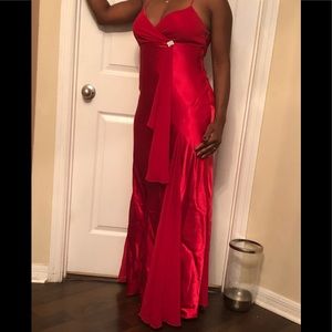 Beautiful red gown in size 8.