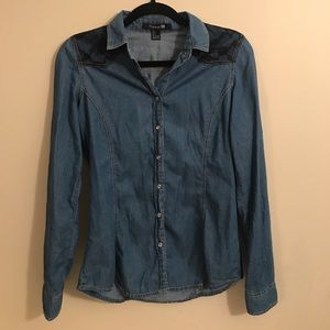 Forever 21 chambray denim shirt