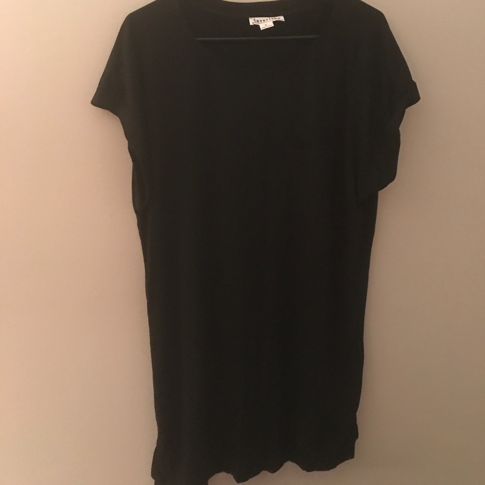 Black Pocket-Tee T-Shirt Dress