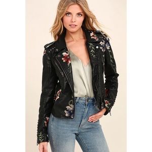 Blank NYC Floral Studded Jacket