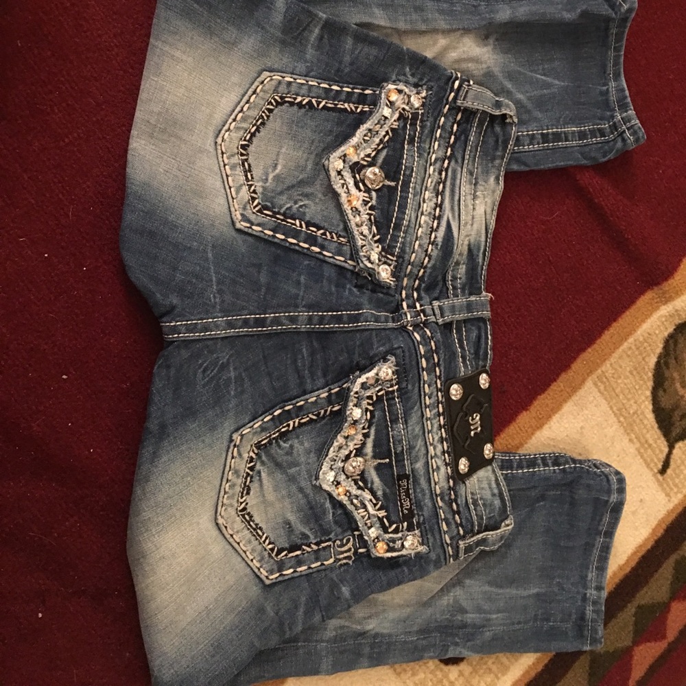 Miss me jean cuffed Capri