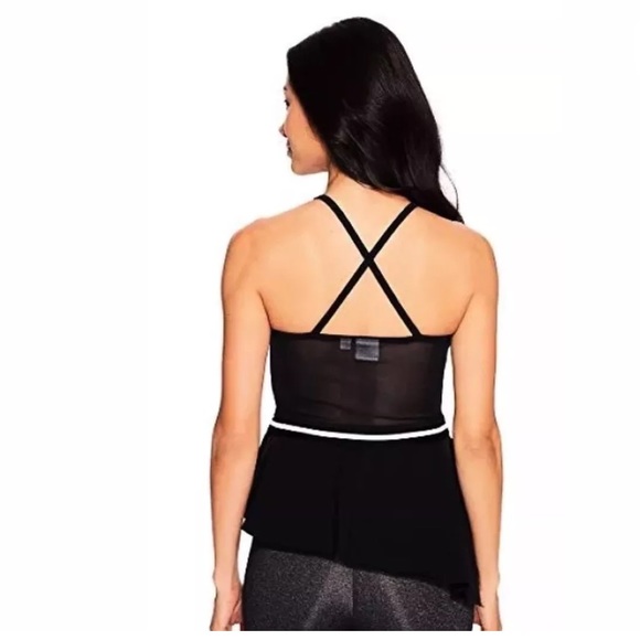 PUMA Xtreme Tight Frilled Black Athletic Top - Picture 2 of 4