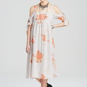 Free People Open Shoulder Floral Dress