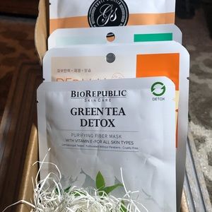 Mixed collection of 9 facial sheet masks