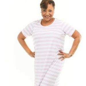 LWD LAVENDER/WHITE Shift Dress!!!