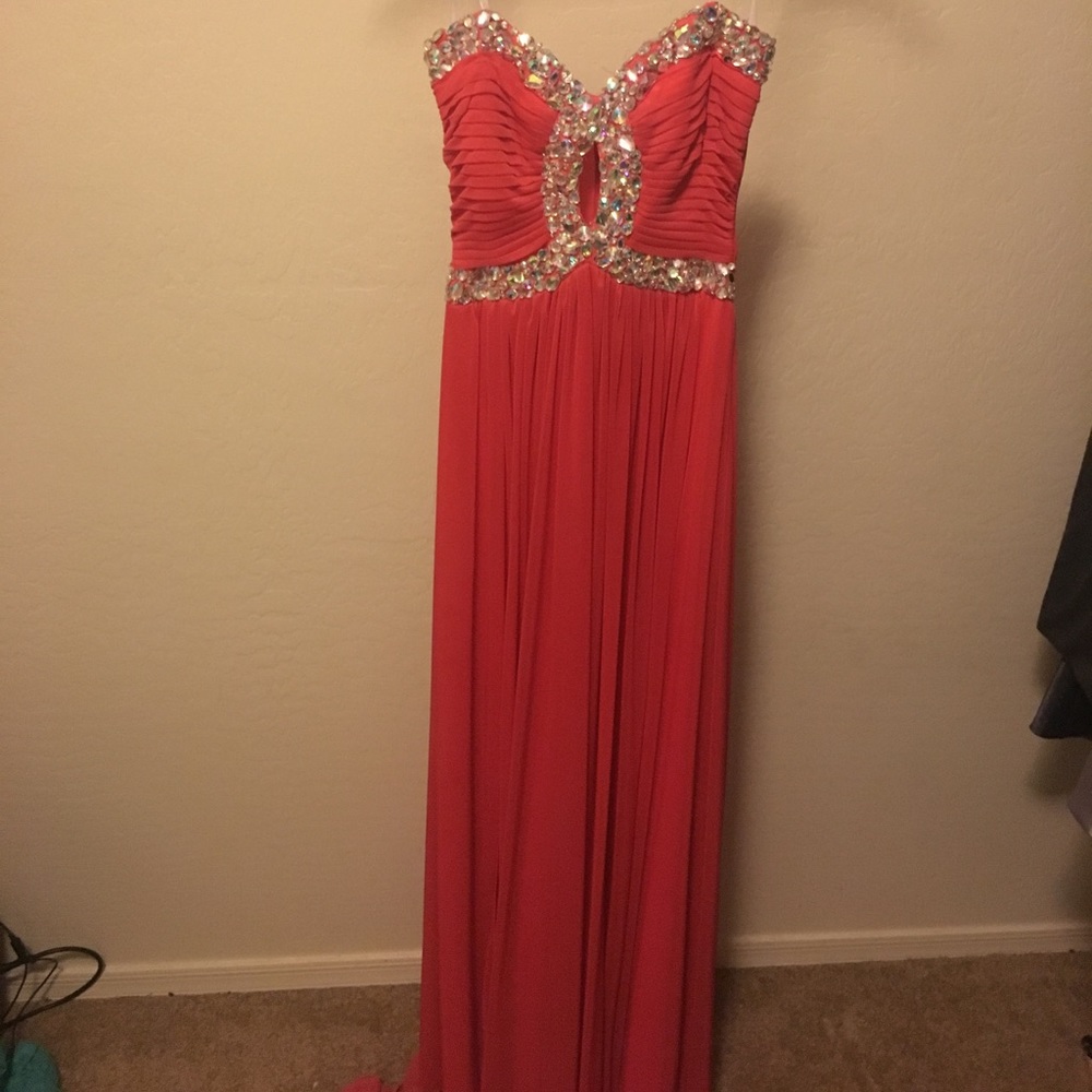 Pink prom dress