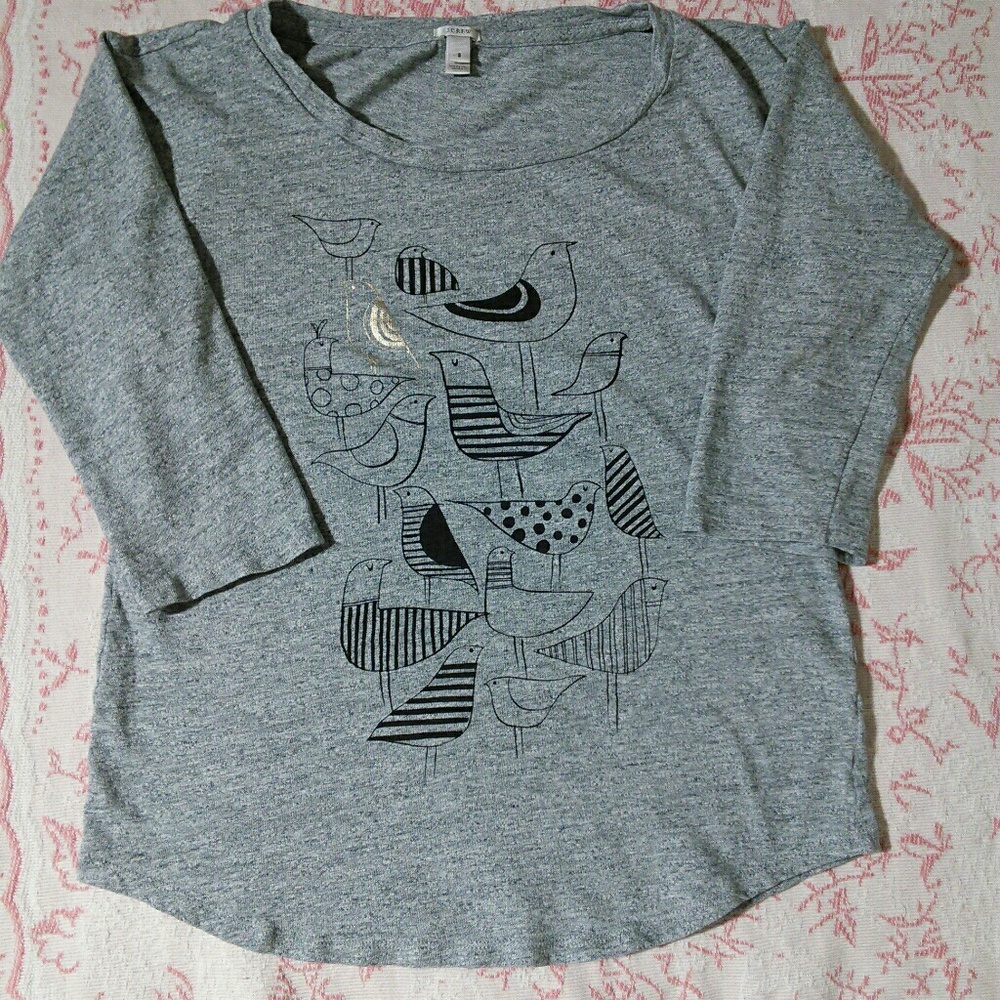 Cute J Crew Birds Tshirt