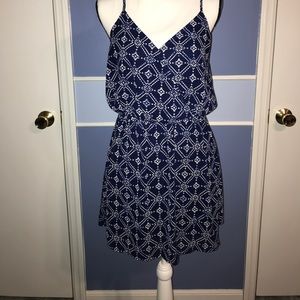 Black and cream patterned dress