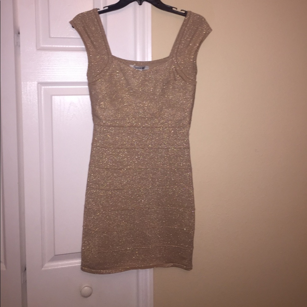 Gold forever 21 dress