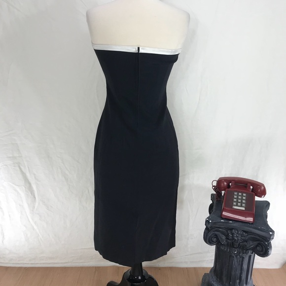 Black Strapless Maria Bianca Nero Dress - Picture 3 of 4