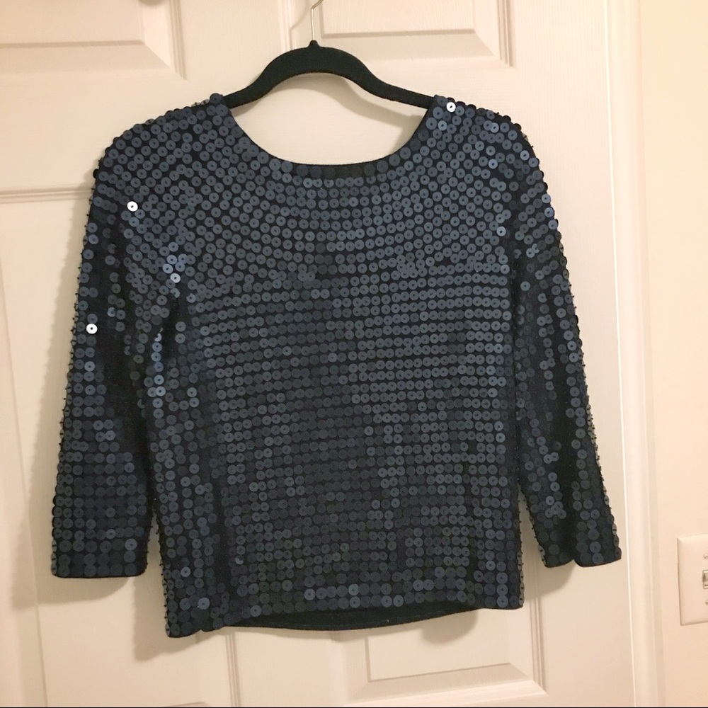 NWT J.crew wool sequin sweater ballet top XS