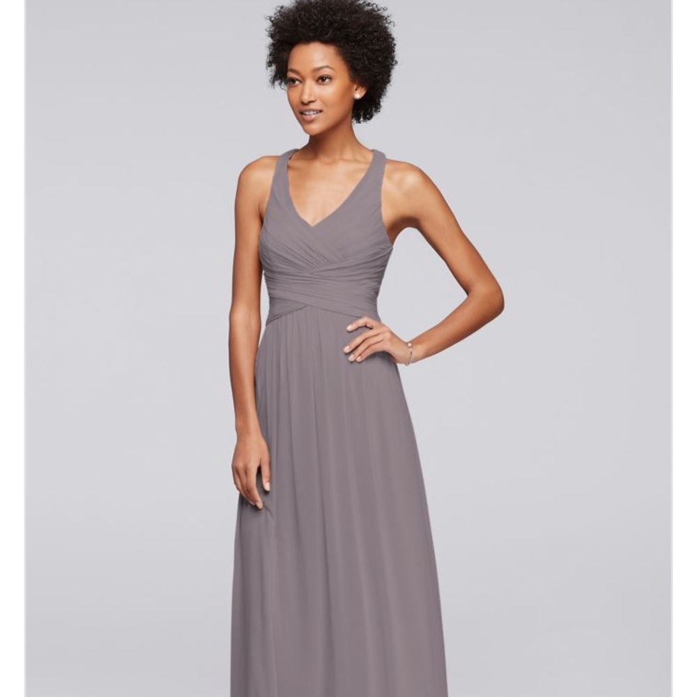 Floor length bridesmaid dress