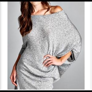 Grey asymmetrical dress