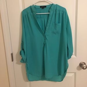 Teal 41 Hawthorn flowy blouse from Stitch Fix