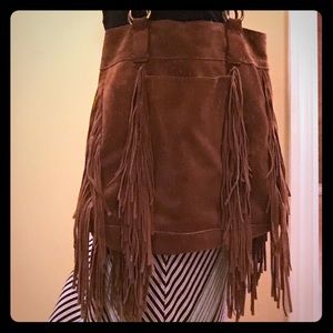 Lucky Brand Vintage fringe Bohemian Boho Bag