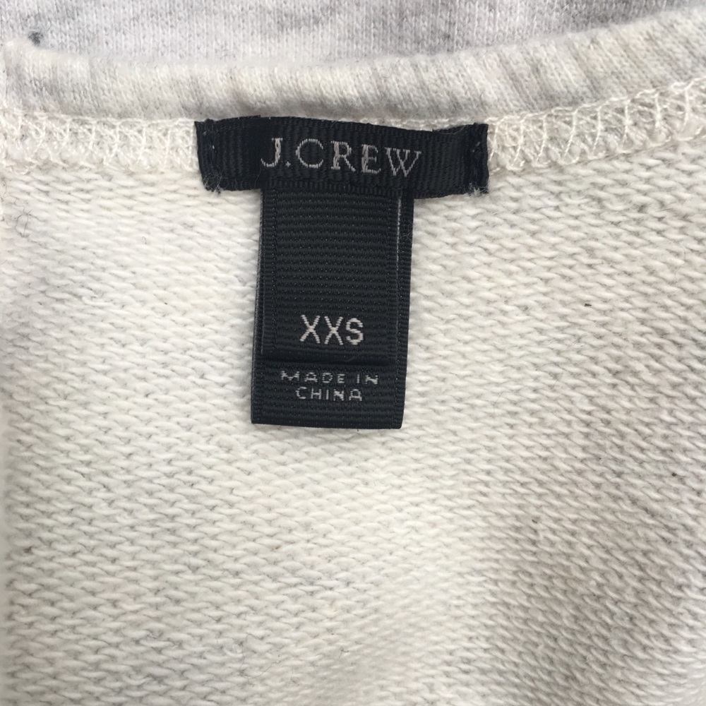 J.Crew back zipper, 8542 grey long sleeve shirt - Picture 5 of 6