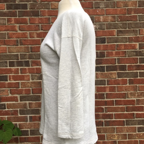 J.Crew back zipper, 8542 grey long sleeve shirt - Picture 4 of 6