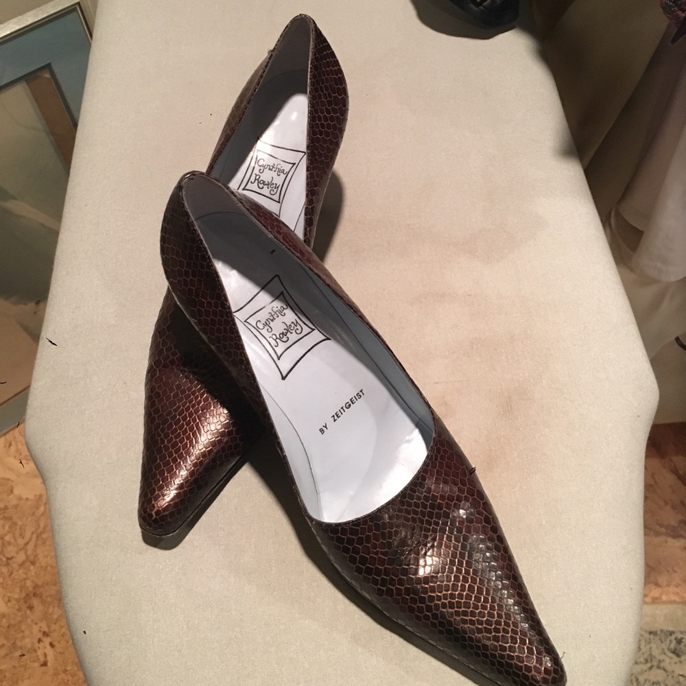 Cynthia Rowley Snakeskin Pumps