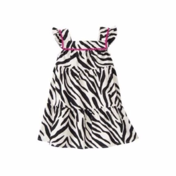 GYMBOREE Girl's Wild For Zebra Animal Print Dress - Picture 3 of 8