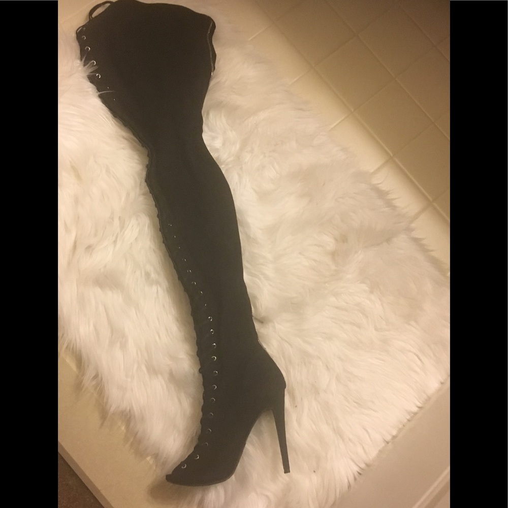 Never worn thigh high heels