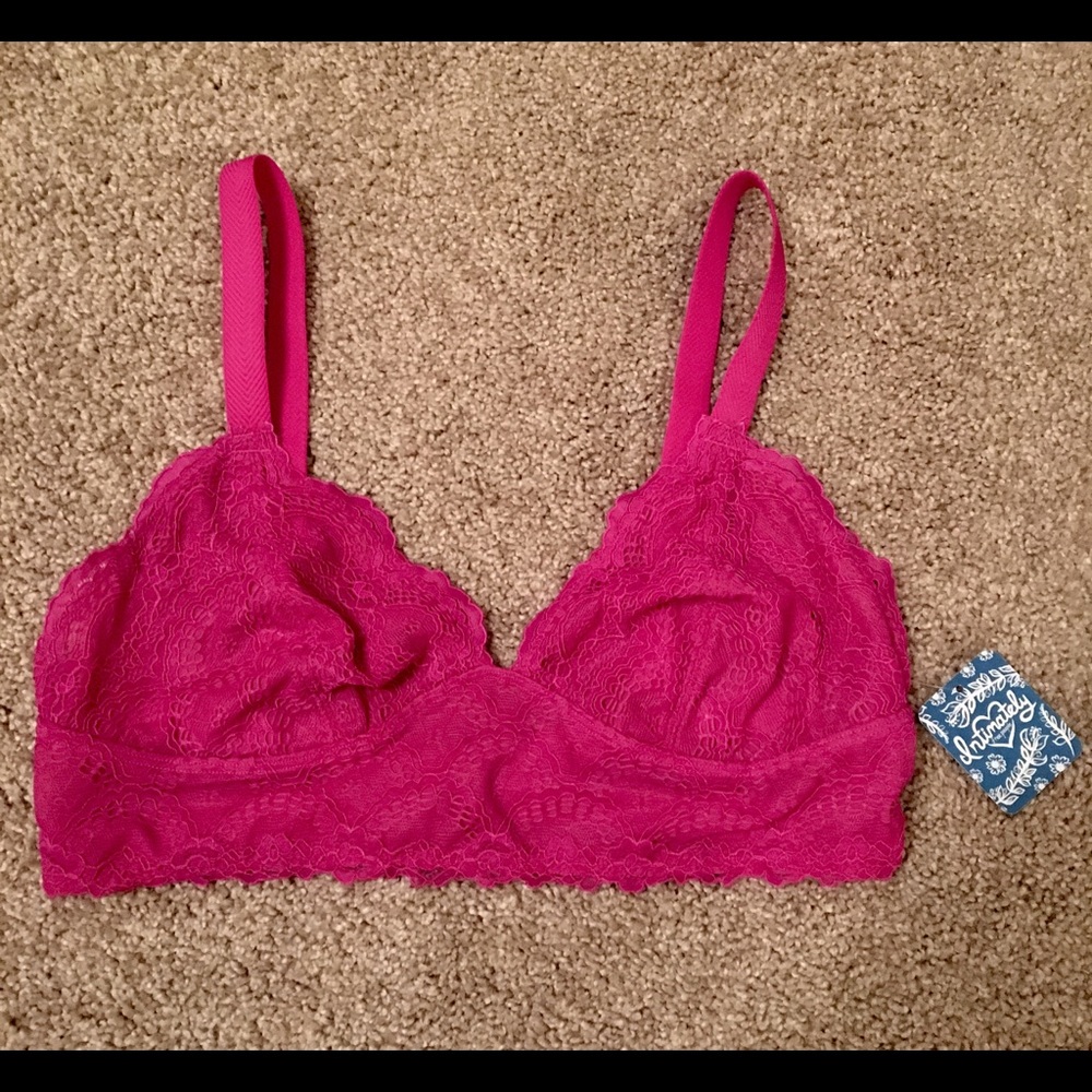 NWT Free People Bralette in 'Fuschia'