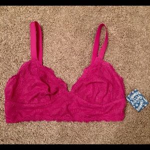 NWT Free People Bralette in 'Fuschia'