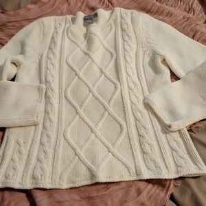 Cable knit sweater
