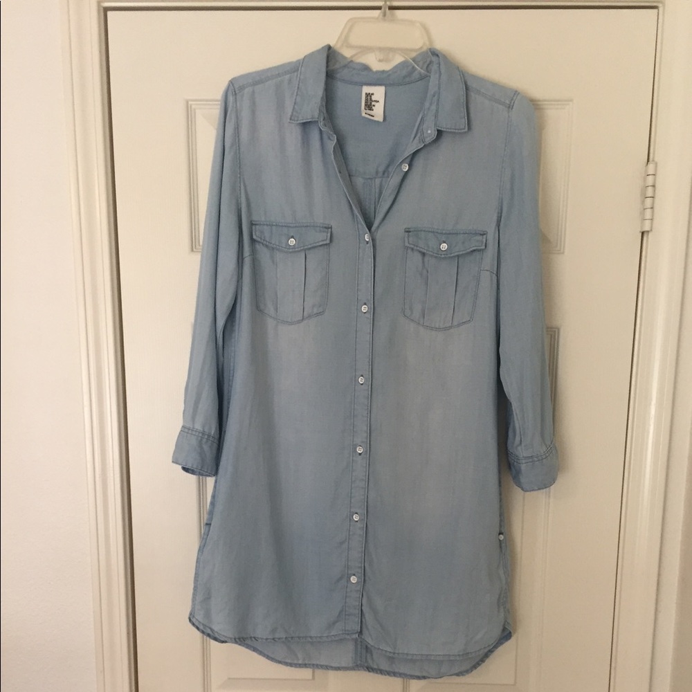 NWOT Stonewashed Denim Tunic, H&M