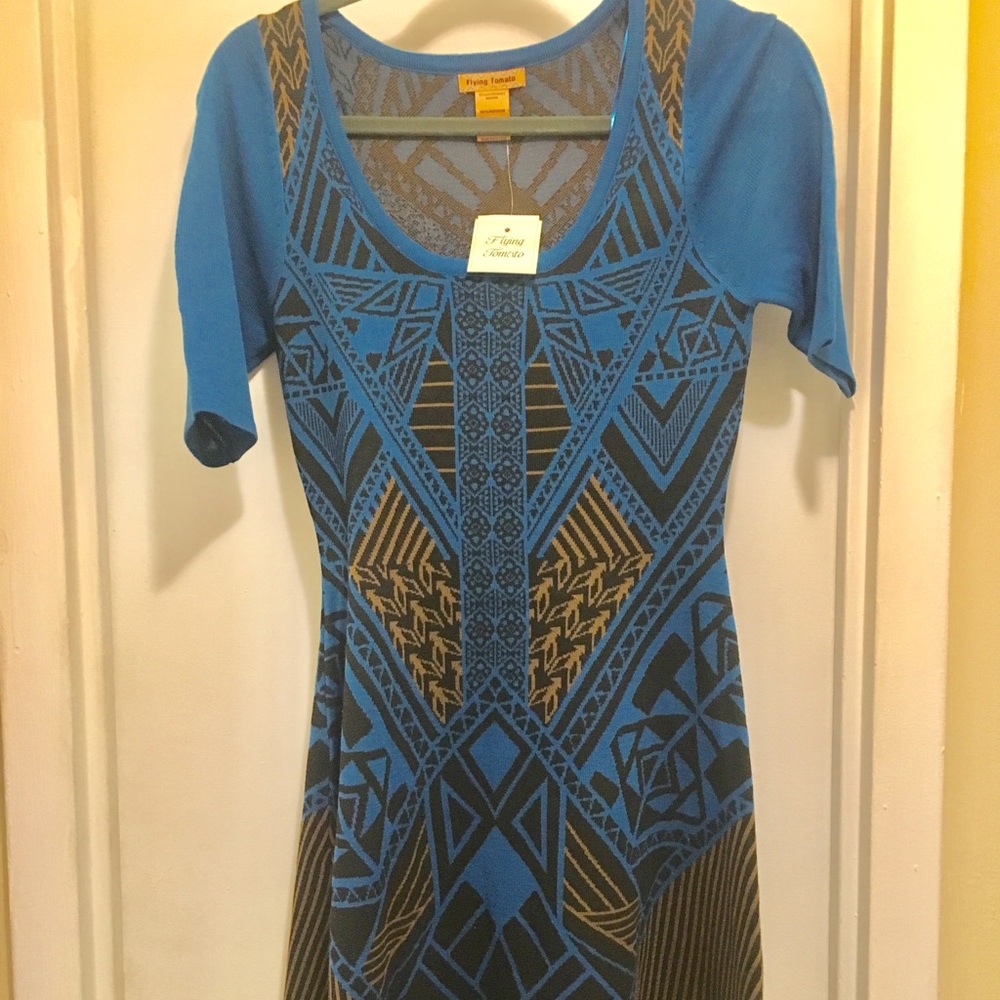 Multi-color fall dress