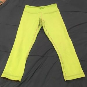 Green and Black reversible Lulu leggings