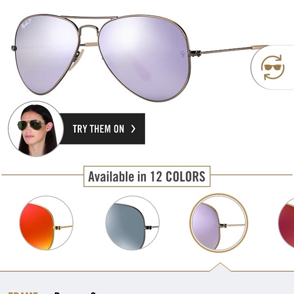 Authentic polarized purple flash ray bans - Picture 5 of 5