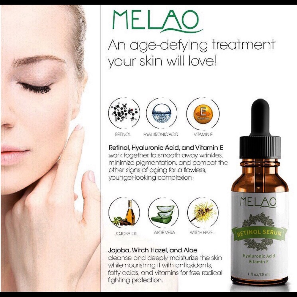 Melao 2.5%Enhanced Retinol Serum w/Hyaluronic Acid